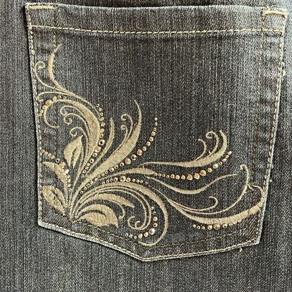 Gloria Vanderbilt Amanda Jeans Embroidered Pockets Size 10, Indigo Blue - Picture 7 of 13